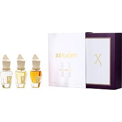 XERJOFF VARIETY by Xerjoff - 3 PIECE MINI VARIETY WITH MUSE & APOLLONIA & ACCENTO OVERDOSE AND ALL ARE EAU DE PARFUM SPRAY 0.5 OZ MINI