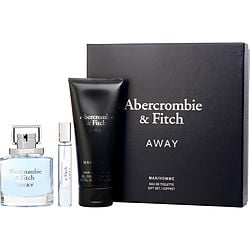 ABERCROMBIE & FITCH AWAY by Abercrombie & Fitch - EDT SPRAY 3.4 OZ & HAIR AND BODY WASH 6.7 OZ & EDT TRAVEL SPRAY 0.5 OZ