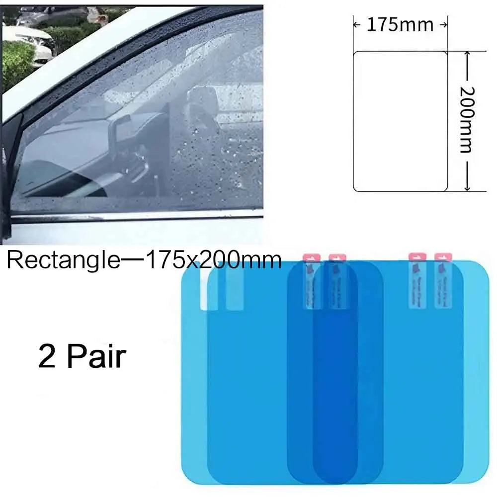 1 Pair/2 Pairs Car Rearview Mirror Rainproof Film, Clear Vision in Rain, Anti-Fog Car Mirror Sticker Accessories