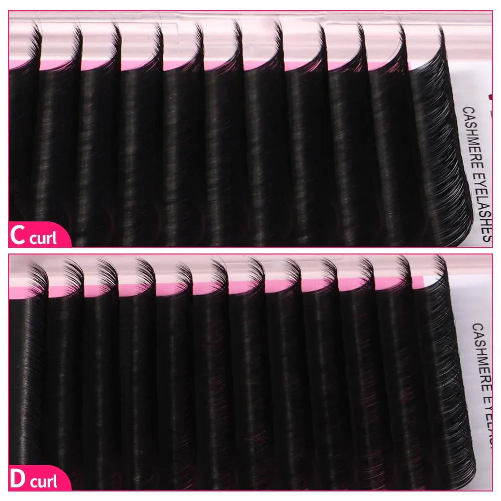 Veyes Inc Cashmere Eyelash Extensions Faux Mink Lashes 8-20mm Veyelash Professionals Classic Soft Natural Lashes