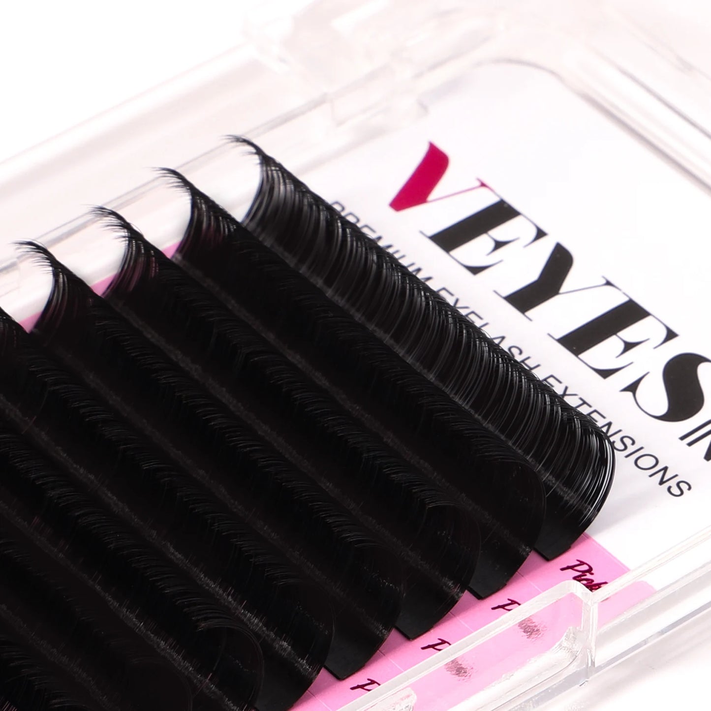 Veyes Inc Classic Eyelash Extensions Veyes lashes 8-16 Mix Individual Lash Extensions Matte Black Silk Lashes