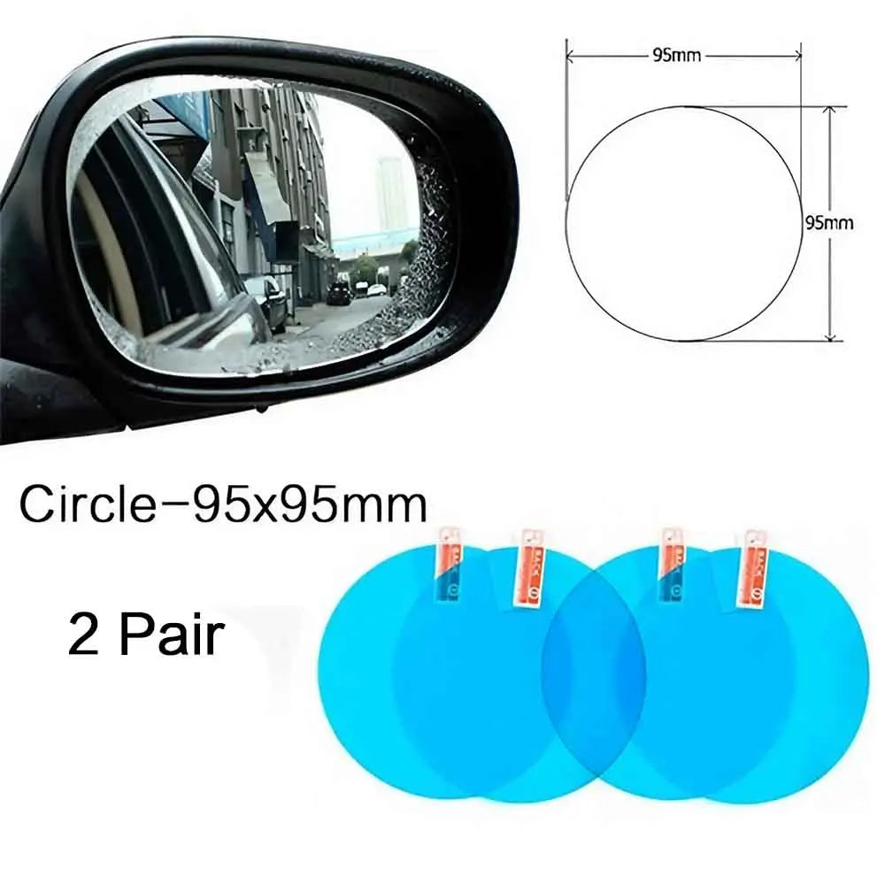 1 Pair/2 Pairs Car Rearview Mirror Rainproof Film, Clear Vision in Rain, Anti-Fog Car Mirror Sticker Accessories