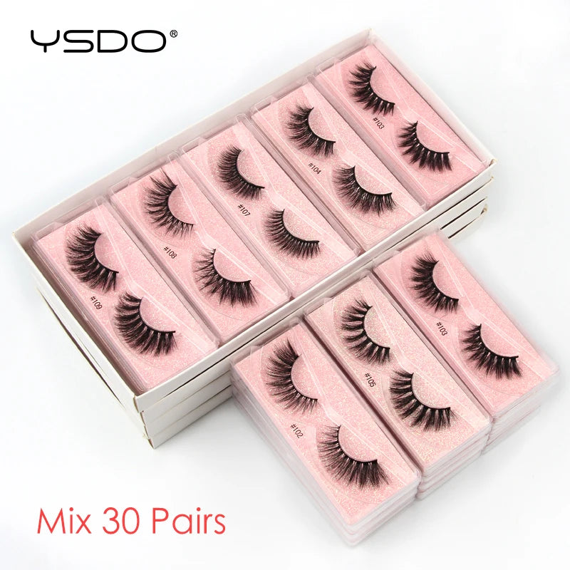 Eyelashes 4/10/50/100 PCS 3d Mink Eyelashes Natural Mink Lashes False Eyelashes Makeup Lashes In Bulk