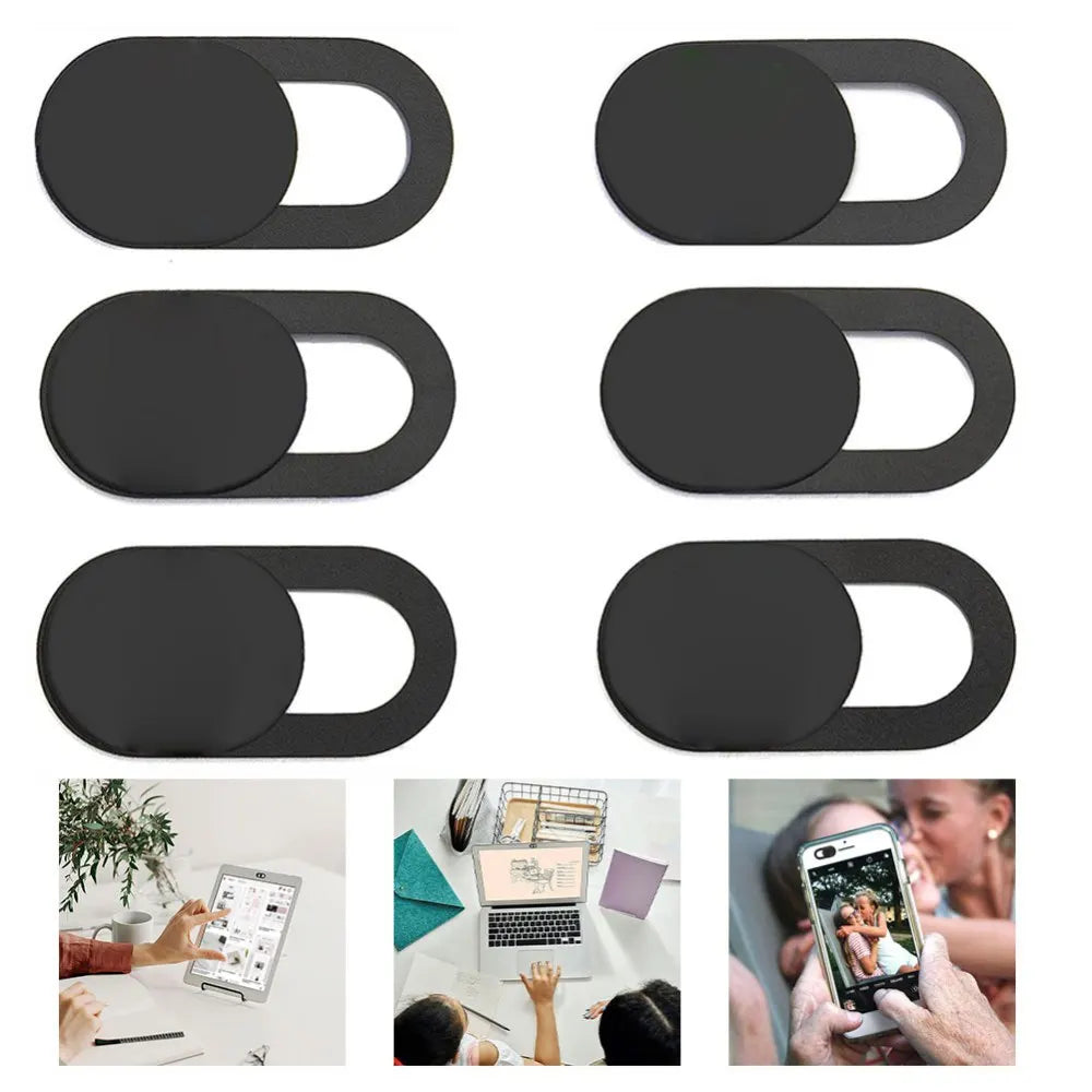 Ultra-Thin Universal Phone Anti-spy Web Camera Cover 3/6/8PCS Webcam Cover For iPad Web PC MacBook Tablet lenses Privacy Sticker