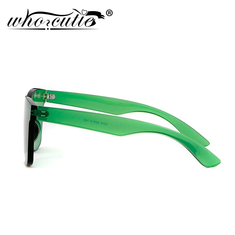 Brand Design Rimless Sunglasses Frameless Square Frame Colorful Lens Tint Sun Glasses