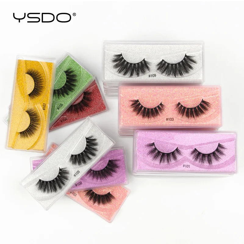 Eyelashes 4/10/50/100 PCS 3d Mink Eyelashes Natural Mink Lashes False Eyelashes Makeup Lashes In Bulk