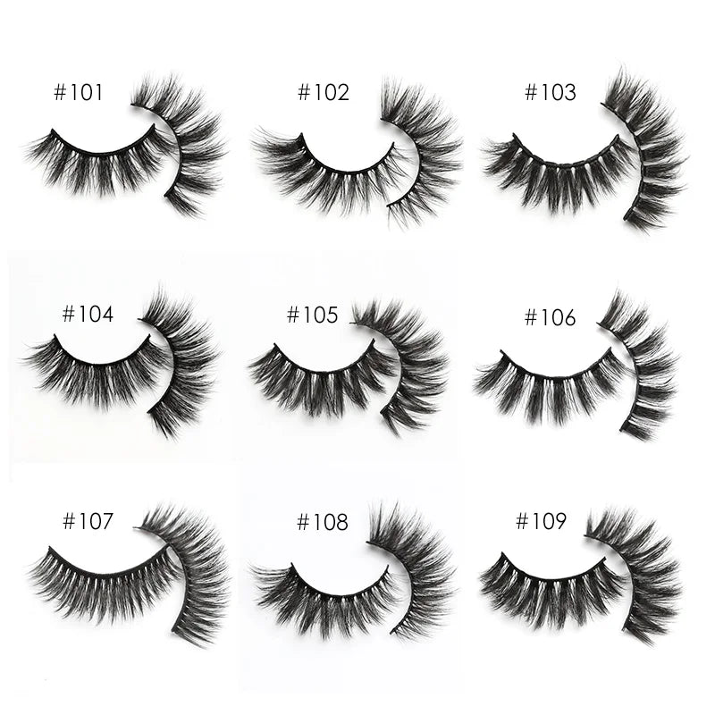 Eyelashes 4/10/50/100 PCS 3d Mink Eyelashes Natural Mink Lashes False Eyelashes Makeup Lashes In Bulk