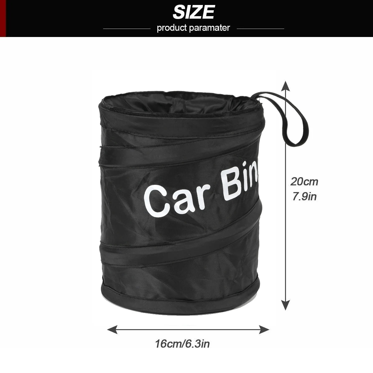 Car Trash Portable Vehicle Garbage Can Foldable Pop-up Waterproof Bag Waste Basket Auto Accessories Interior Car Accessory