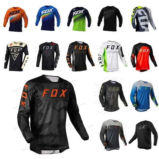 Motocross Mountain Enduro Bike Clothing Bicycle Moto Downhill T-shirt Fox Women Men Cycling Jersey MTB Shirts BMX