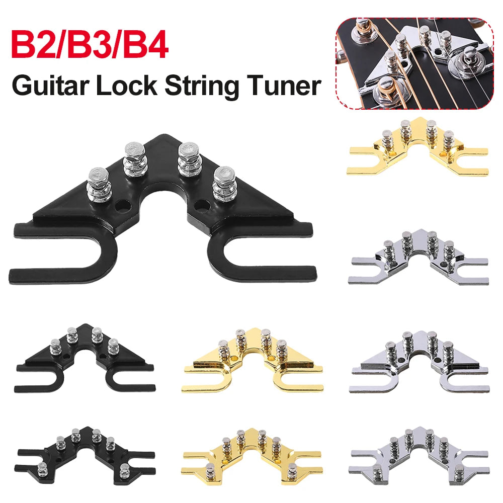 B2/B3/B4 Guitar Lock String Tuner Chrome Guitar String Butler Guitar Accessory Guitar String Winder for Electric Guitar