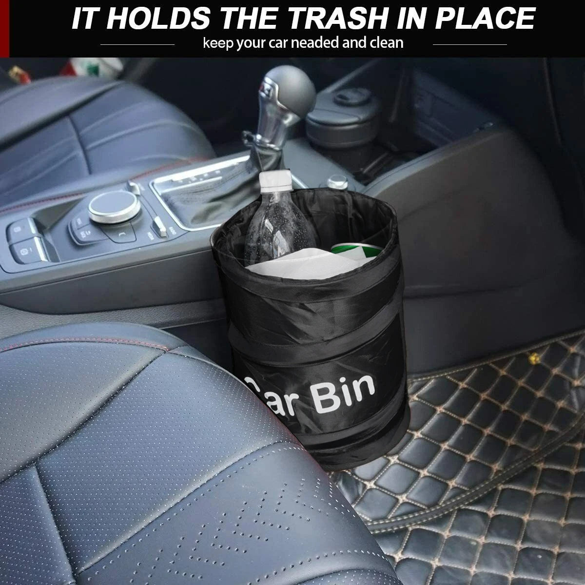 Car Trash Portable Vehicle Garbage Can Foldable Pop-up Waterproof Bag Waste Basket Auto Accessories Interior Car Accessory