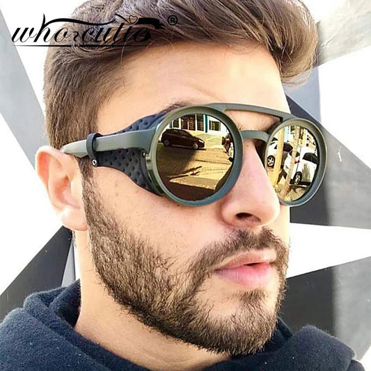 Polarized Sunglasses Men Women Brand Designer Vintage Small Round Frame Sun Glasses Shades