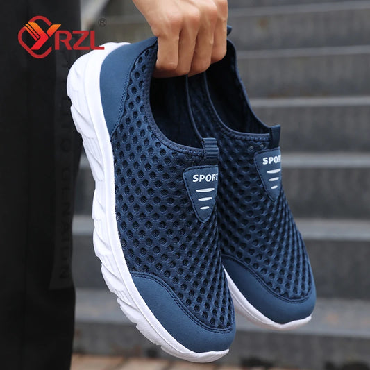 Lightweight Men Casual Shoes Breathable Slip on Male Casual Sneakers Anti-Slip Men's Flats Outdoor Walking Shoes