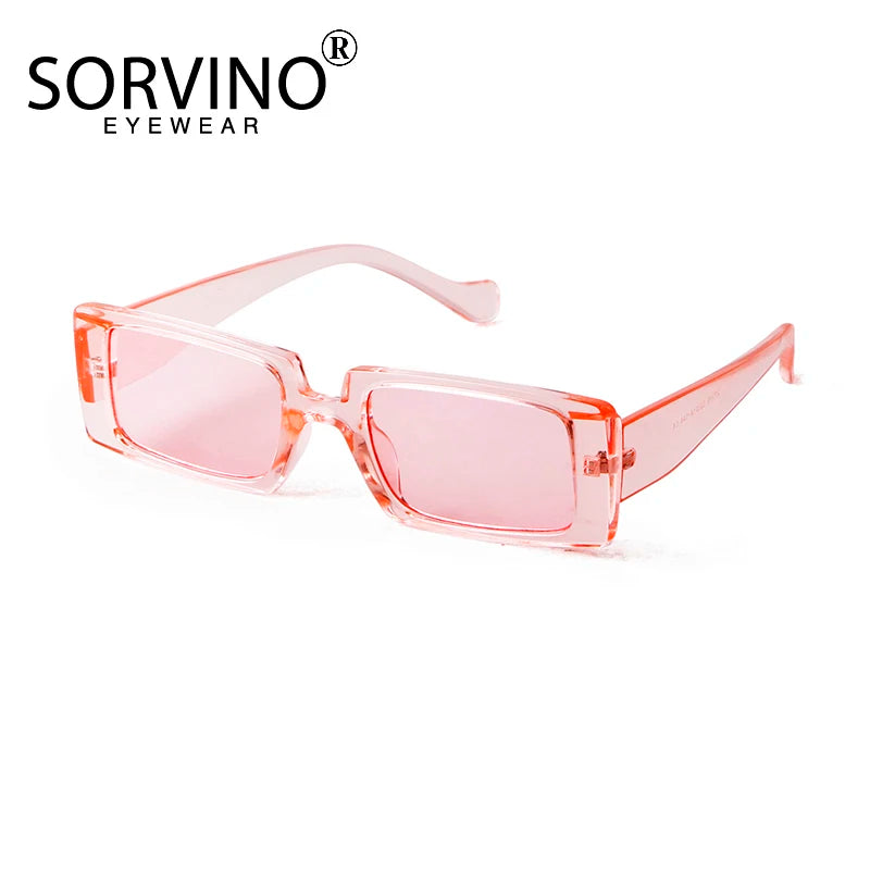 Retro Rectangle Sunglasses Design Fashion Flat Top Sun Glasses Shades