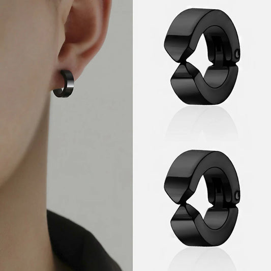 Non Piercing Clip for Man Woman Titanium Steel Magnetic Type Stud Earrings Teens Jewelry Accessories