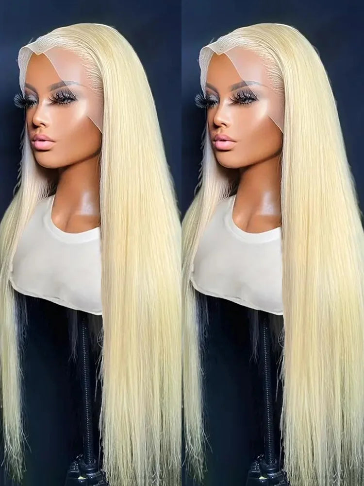 Hd Transparent 613 Blonde 13x4 13x6 360 Lace Front Human Hair Wig Pre Plucked Bone Straight Lace Frontal Wig 180 210 250 Density