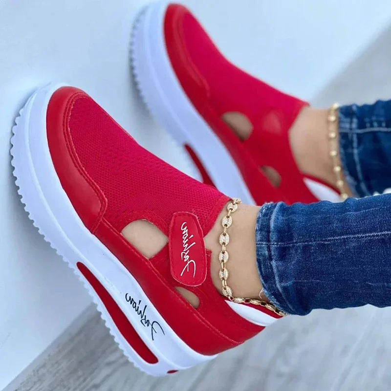 Red Sneakers Women Shoes Woman Tennis Shoes Canvas Shoe Female Casual Shoes Ladies Sport Shoes Platform Sneaker