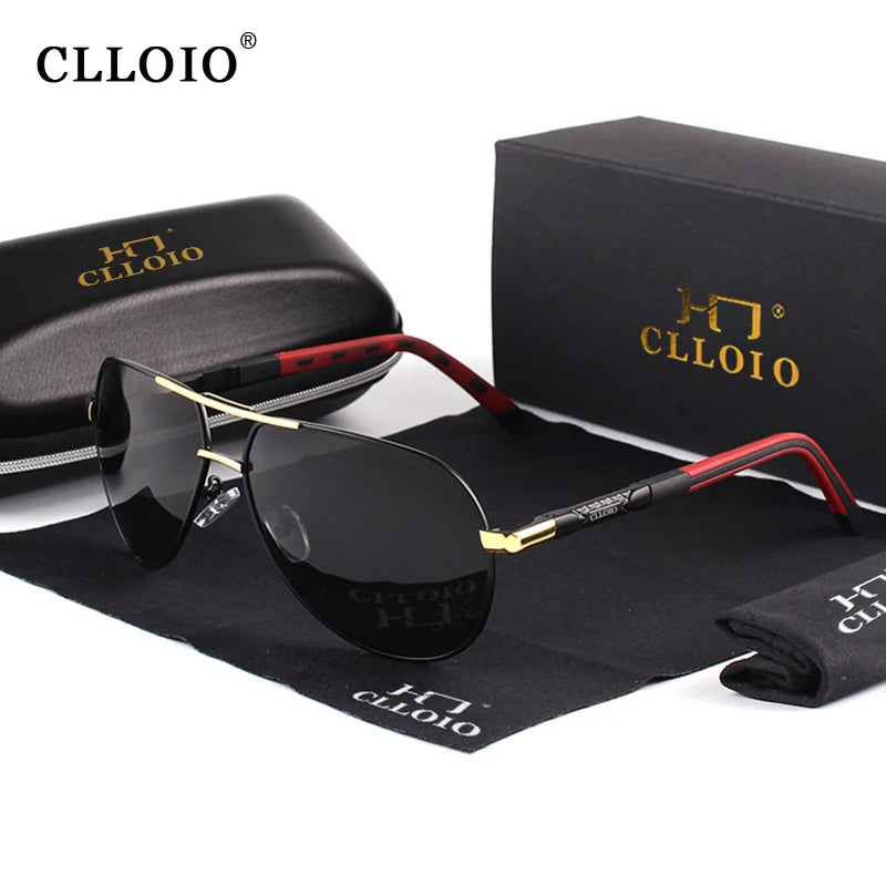 Classic Aluminum Polarized Sunglasses Driving Glasses Pilot Sun Glasses Brand Designer Vintage Sunglasses