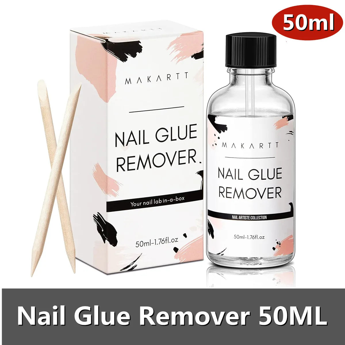 Nail Glue Remover Glue Off for False Nails, Press ON Nails Glue Remover Fake Nail Adhesives Remover Nail Glue