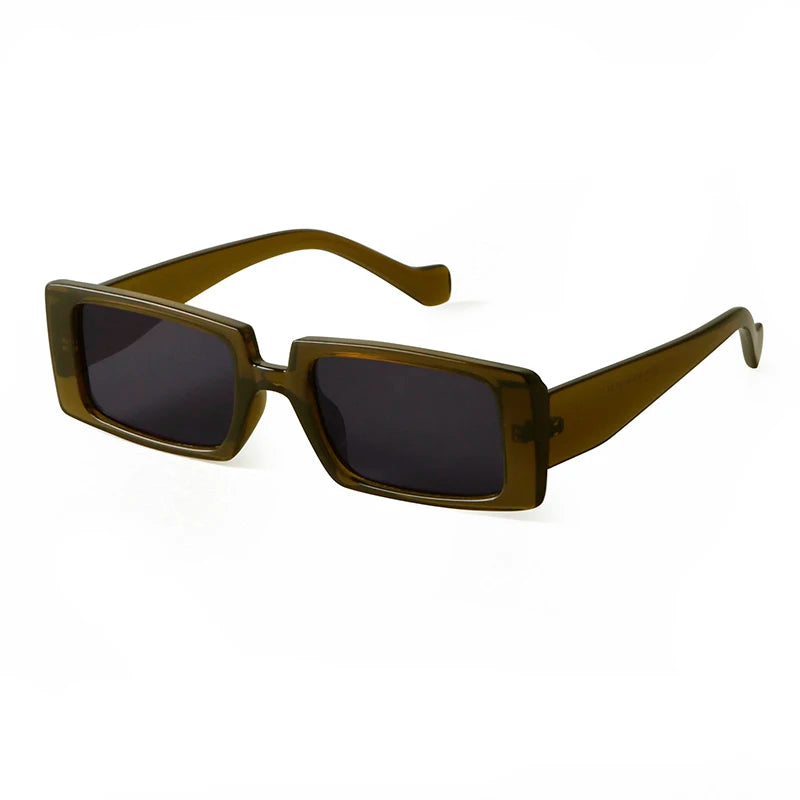 Retro Rectangle Sunglasses Design Fashion Flat Top Sun Glasses Shades