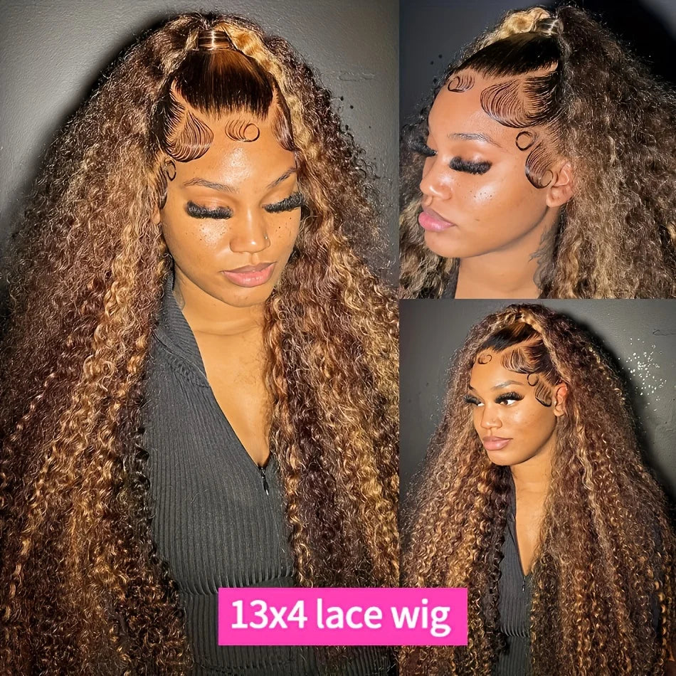 Highlight Wig Human Hair Deep Wave Frontal Wig Hd Lace Wig 13x6 Human Hair 13x4 Water Wave Wigs Curly Lace Front Human Hair Wig