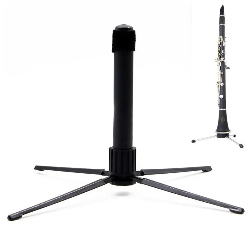 Flute Clarinet Stand Foldable Tripod Holder Stand With Metal Leg Base Foldable For Flute Clarinet Support For Musical Instrument