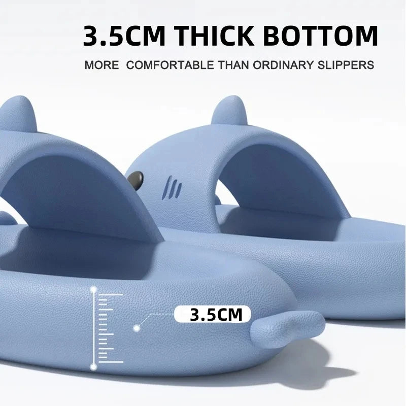 Shark Slides Women Men Shark Slippers Home Bathroom Casual Sandals Outdoor Cool Couple Beach Flip Flops