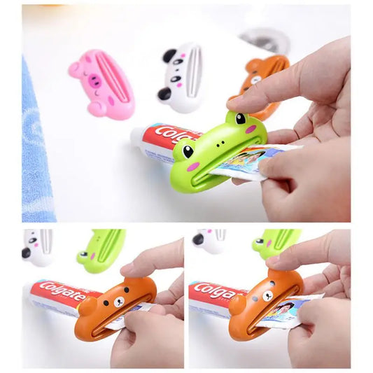 Cartoon Toothpaste Squeezer Facial Cleanser Clips Toothpaste Tube Saver Toothpaste Dispenser Home Supplies Bathroom Accessories