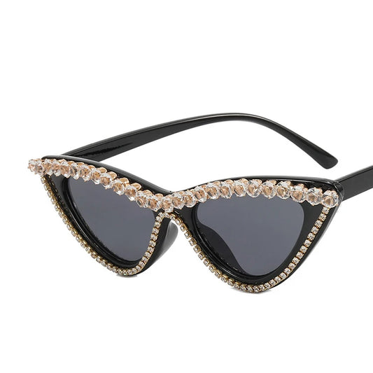 Rhinestone Classic Sunglasses Noble Luxury Designer Glasses UV400