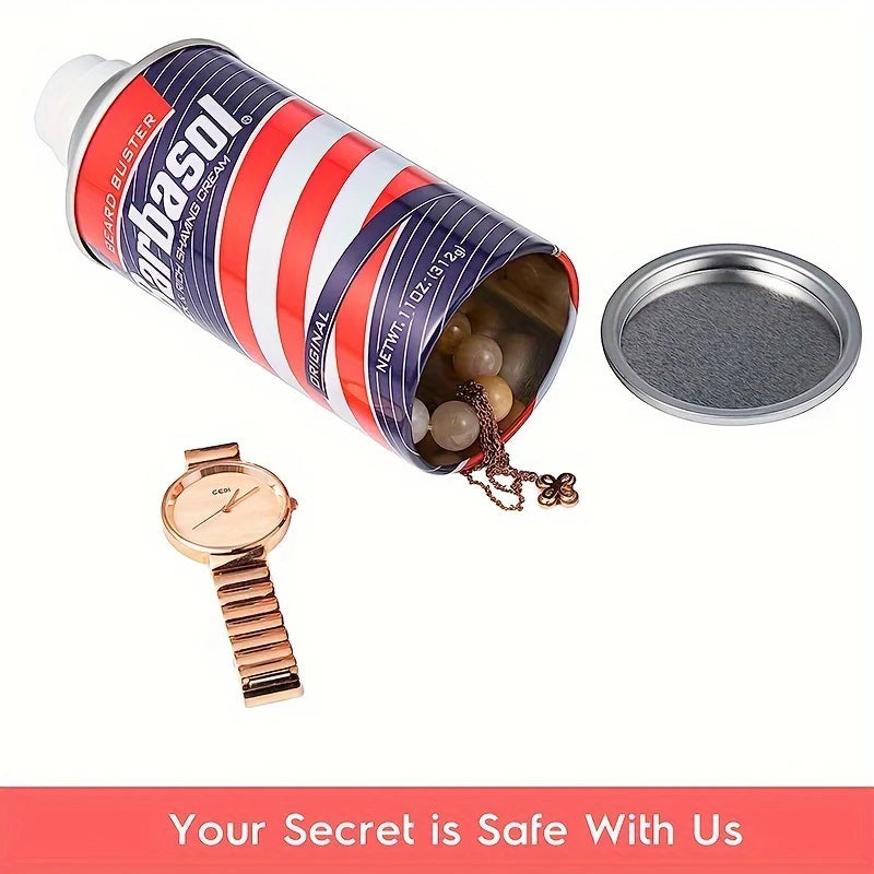 Diversion Safe Shaving Cream Stash Hidden With A Food Grade Smell Proof Bag