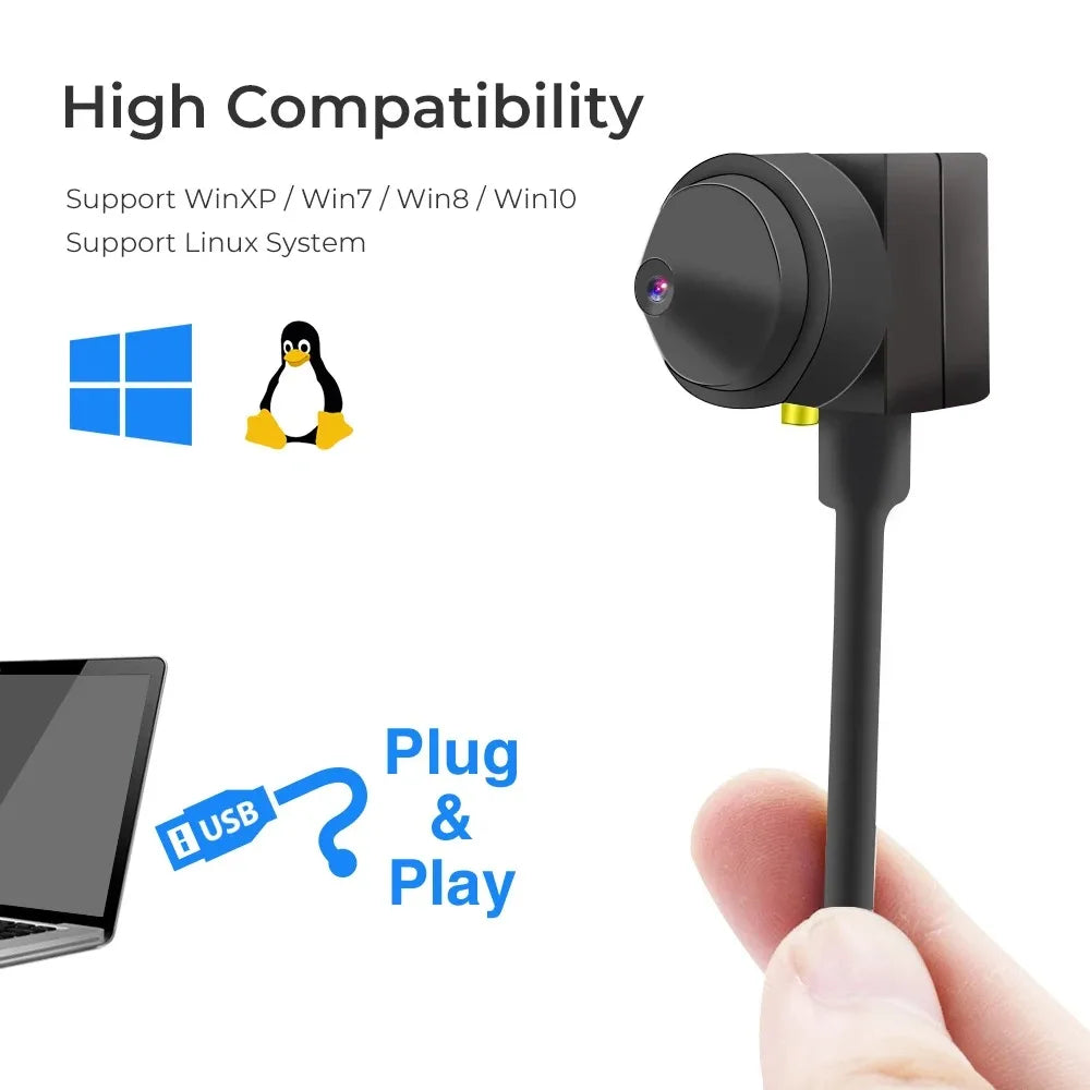 5MP Webcam Mini Camera for Laptop USB Camera Video Cam Web Camera for computer 1080P Auto Focus Full HD Surveillance Webcams