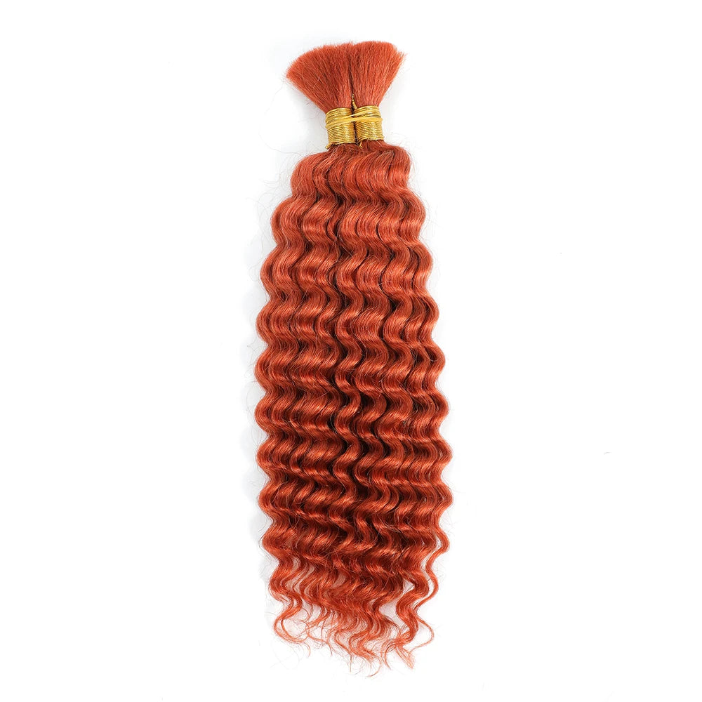 Human Braiding Hair 100g Deep Wave Human Hair Bulk for Braiding No Weft Curly Human Hair Extensions for Boho Braids