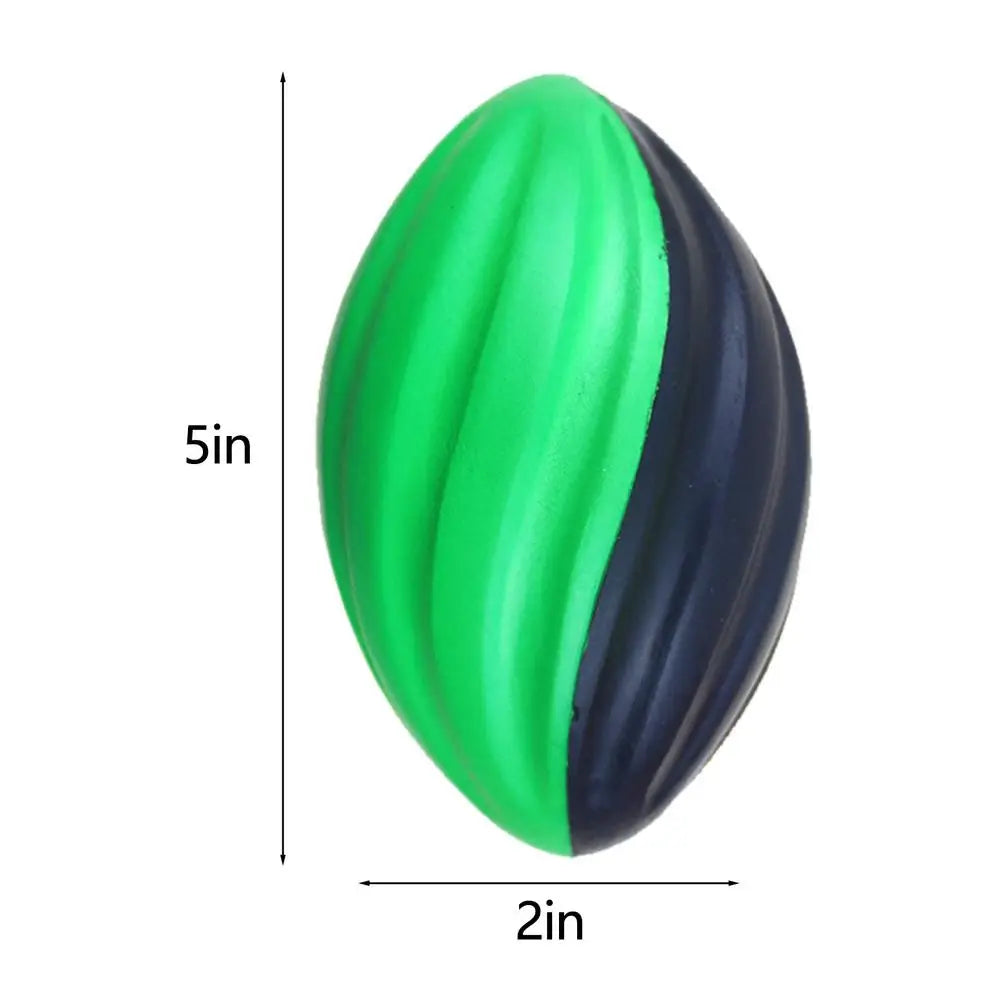 Rugby Ball For Kids Slow Rebound Spiral Rugby Ball For Training 5 Inches Rugby For Indoor & Outdoor Sports Solid Rugby Toys For