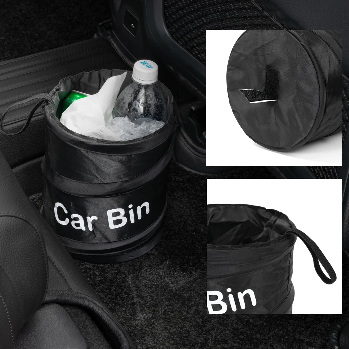 Car Trash Portable Vehicle Garbage Can Foldable Pop-up Waterproof Bag Waste Basket Auto Accessories Interior Car Accessory