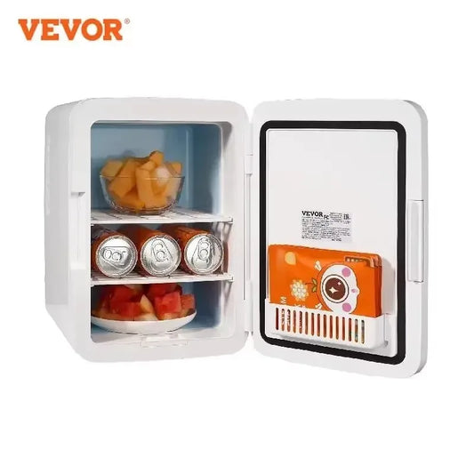 VEVOR 10L Car Refrigerator Mini Portable Skincare Fridge Cooling Freezer Food Drink Storage Box Container for Home Car Bar Use