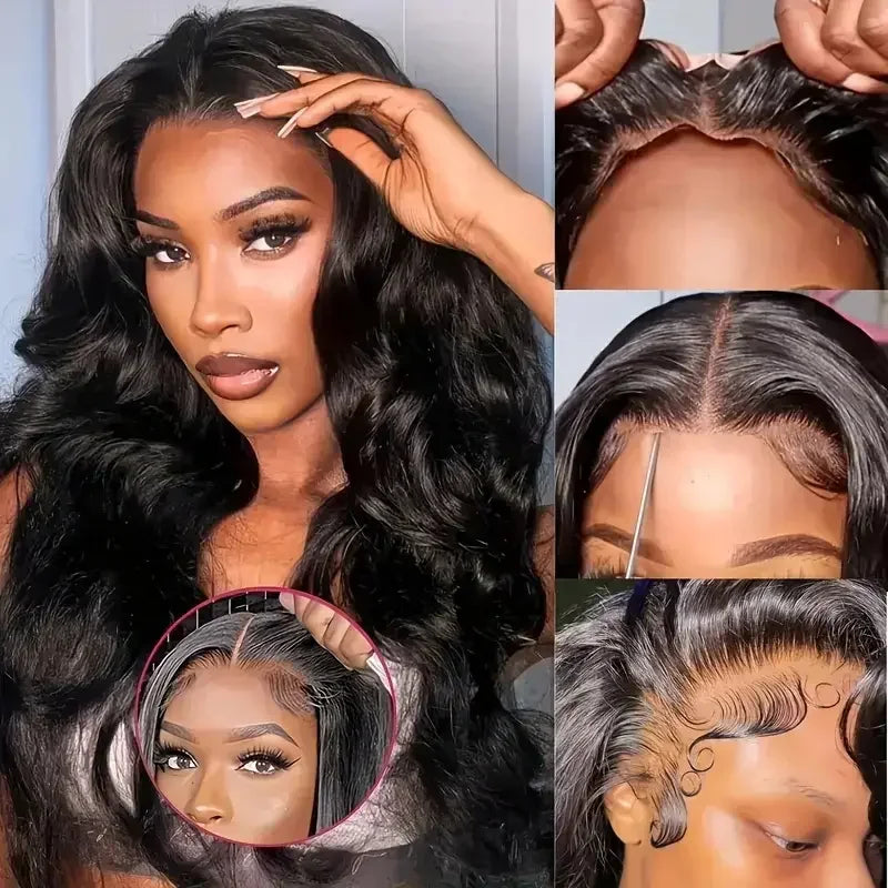 Glueless Wig Human Hair Ready To wear Pre Cut Pre Plucked 4x4 5x5 Hd Transparent Body Wave Lace Closure Wig Brazilian Wigs