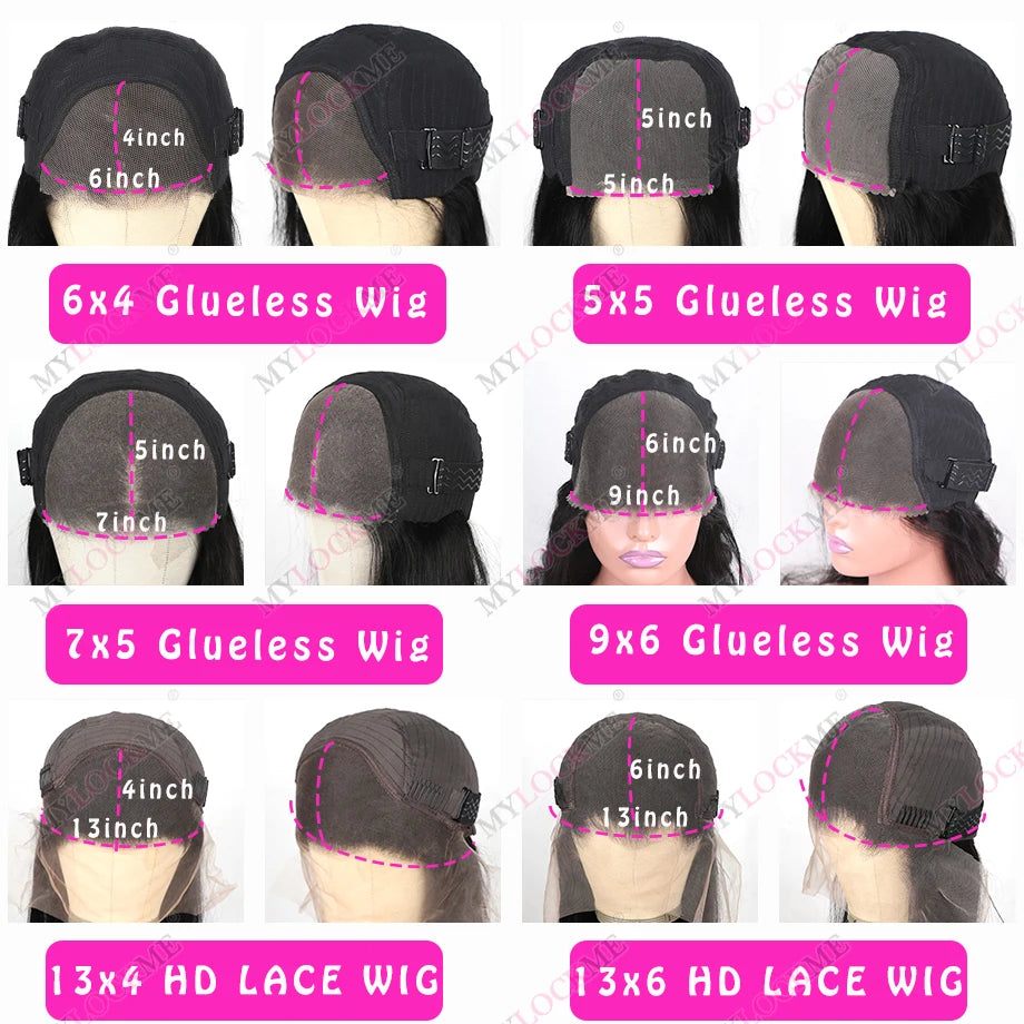 Wear Easy Go Straight Lace Wig 13x4 13x6 360 Lace Front Wigs 6x4 7x5 Pre-Cut Lace Wig Human Hair Ready To Wear Lace Closure Wig