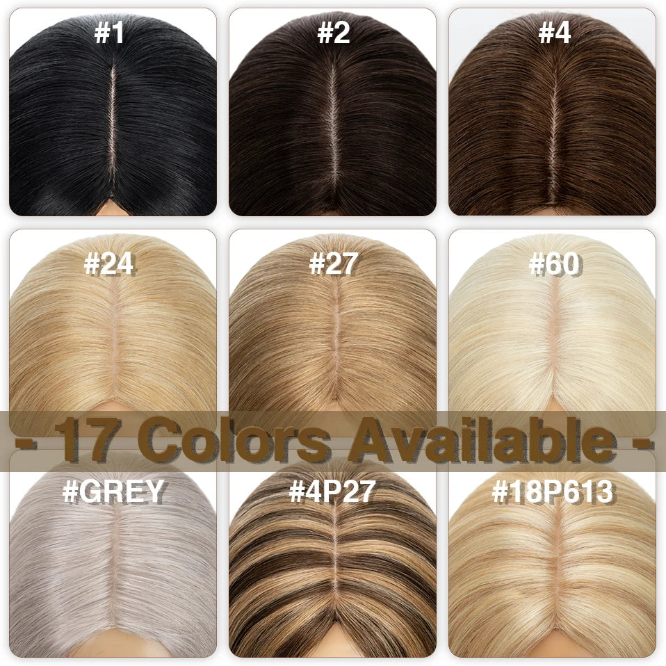 Hair Toppers 7x13cm Women Topper Hair Clip Natural Hair Wig 100% Human Hair For Women Silk Base Clip In Hair Extension