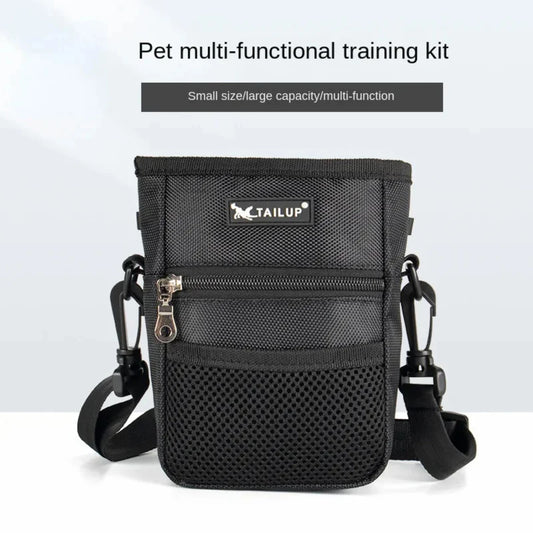 New Portable and Convenient Travel Dog Snack Treat Bags - Easy-to-Use Belt Bag with Clip-on Pouch for Pet Training - Handy Poop