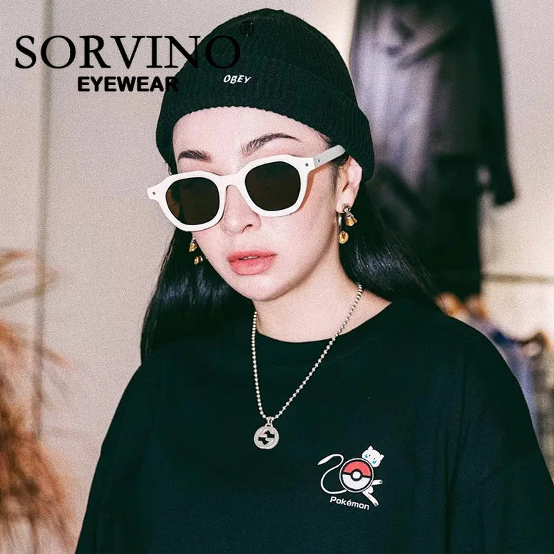 Fashion Green Frame Yellow Lens Square Sunglasses Brand Design Vintage Rivets Rectangle Sun Glasses Shades