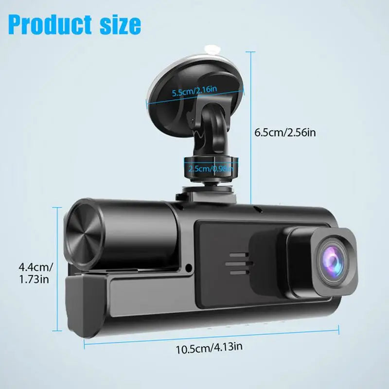 Car Monitor Camera 1080P Double Lens Car Recorder High Definition Car Security Camera High-Definition Seamless Loop Recording