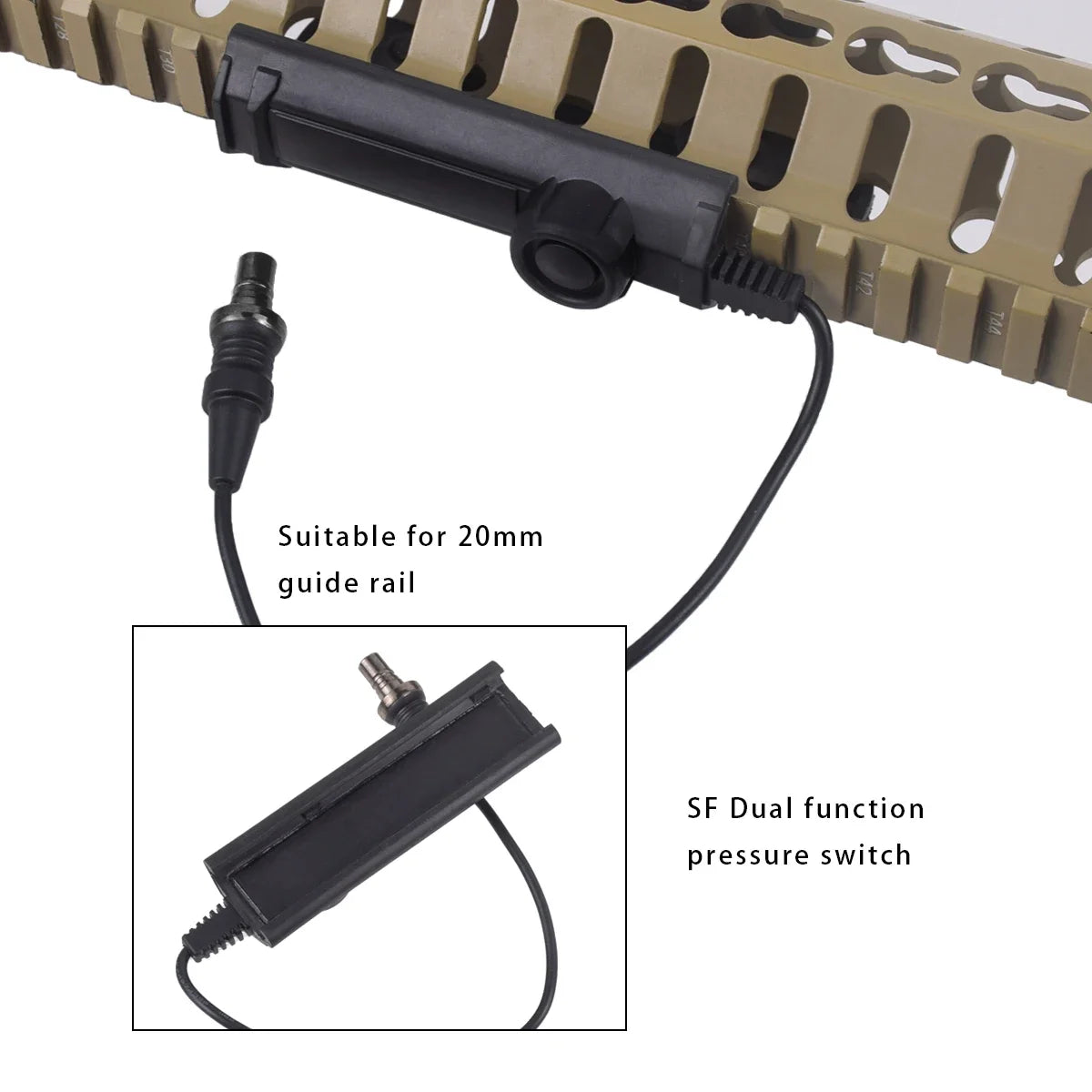 Tactical Surefir M300 M300B M300C Airsoft Powerful Flashlight Tactical Torch Scout Rifle Weapon Gun Light Dual Function Switch