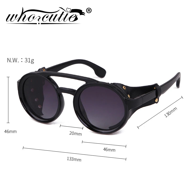 Polarized Sunglasses Men Women Brand Designer Vintage Small Round Frame Sun Glasses Shades