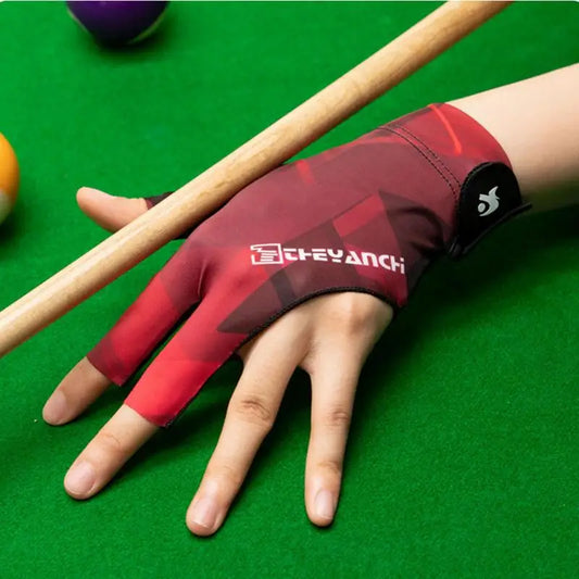 3 Fingers Billiards Gloves Breathable Snooker Billiard Glove Non-Slip Left Hand Billiard Training Gloves Pool Table Accessories