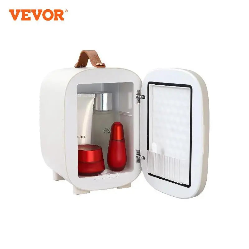 VEVOR 4L Mini Desk Fridge Car Refrigeration Keep Cooler Portable Cosmetics Warm Heat Mask Beverage for Household Dormitory Home