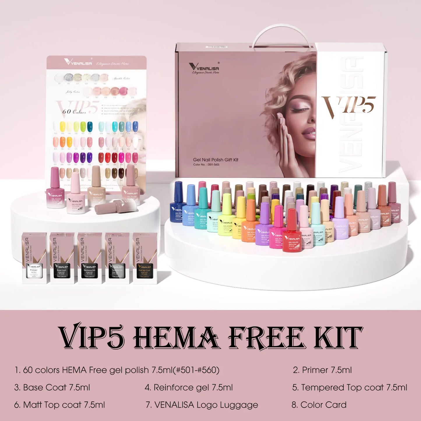 Kit Nail Gel Polish HEMA FREE Glitter Great Coverage Semi Permanent Nude Pink Jelly Color Gel Varnish Nail Set