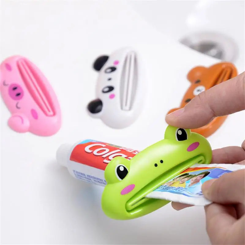 Cartoon Toothpaste Squeezer Facial Cleanser Clips Toothpaste Tube Saver Toothpaste Dispenser Home Supplies Bathroom Accessories