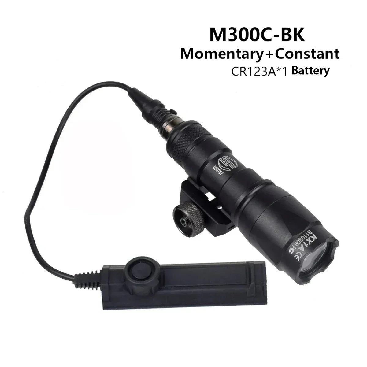 Tactical Surefir M300 M300B M300C Airsoft Powerful Flashlight Tactical Torch Scout Rifle Weapon Gun Light Dual Function Switch