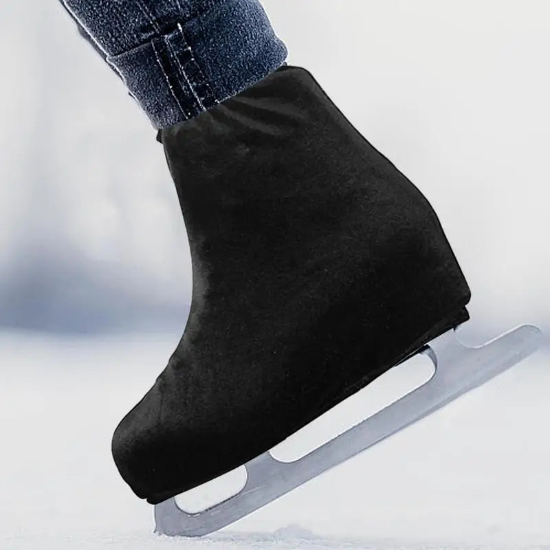 Figure Skate Boot Covers | Flannel Skate Boot Covers for Roller Skating Wear | Ice Skate Boot Covers Protect and Be Performance