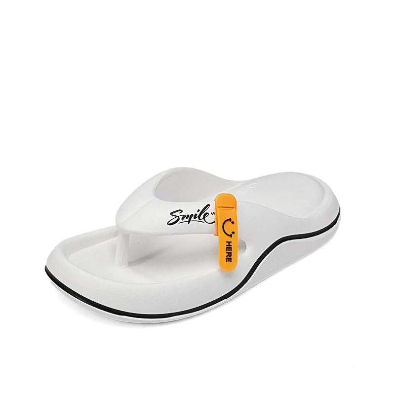 Men's Flip Flops Soft Sole EVA Slippers for Men Outdoor Casual Beach Shoes Home Non-slip Bathroom Slides Shoes